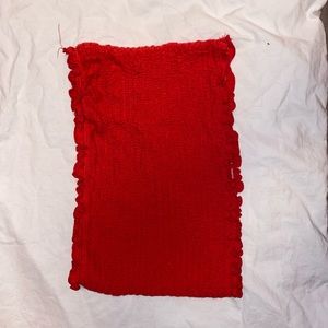 Fashion Nova Ruched Red Tube Top